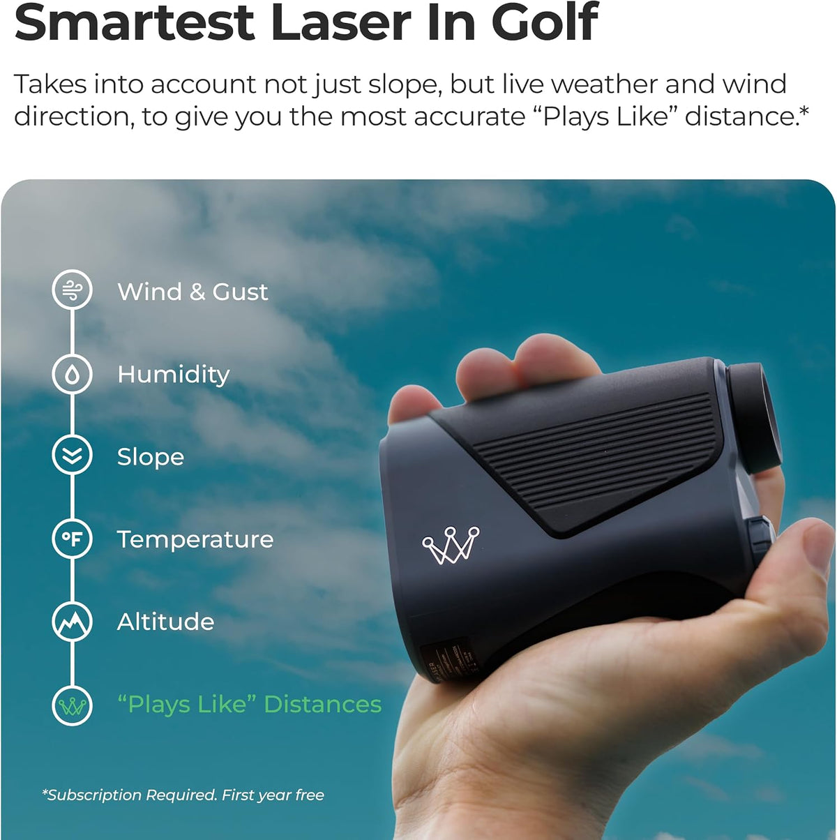 Arccos Air + Smart Laser AI Rangefinder Bundle