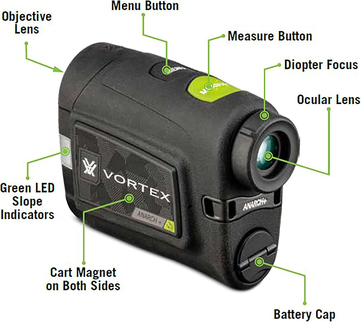 Vortex Anarch+ Image Stabilized Golf Laser Rangefinder