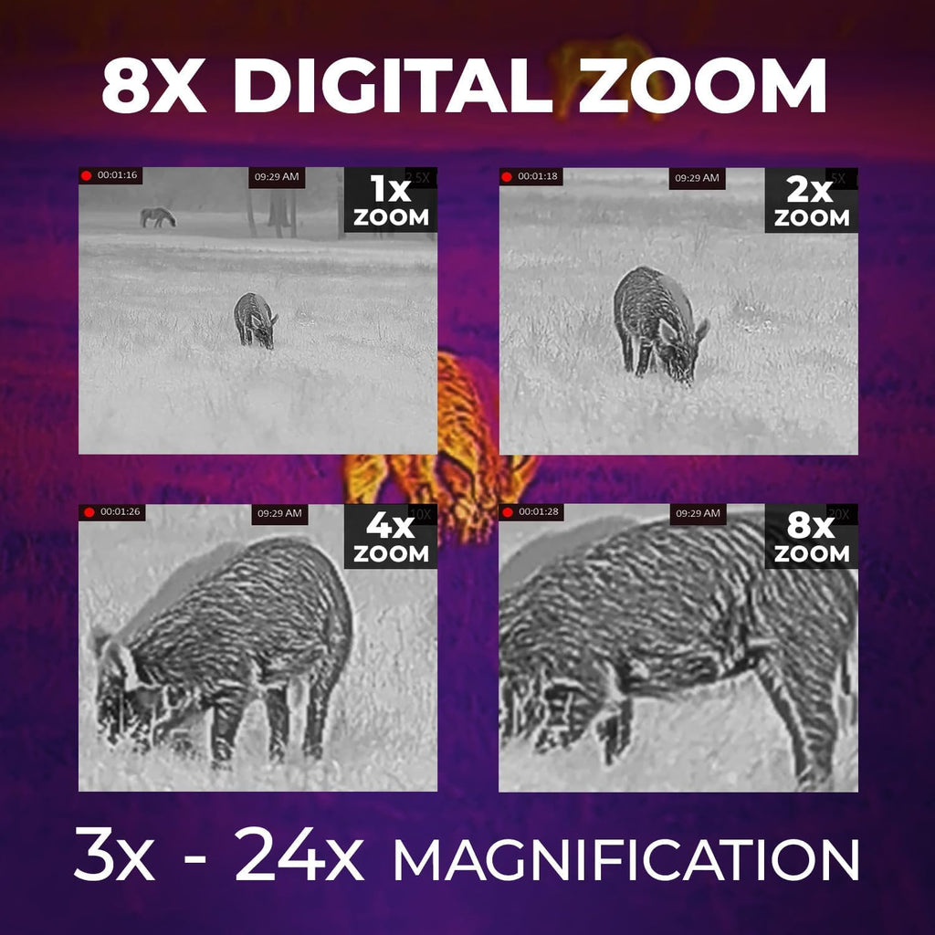 AGM Global Vision Rattler V2 Thermal Imaging Scope for Hunting, High Resolution with High Sensitivity Thermal Optics, Waterproof & Durable, Includes Thermal Targets & Cleaning Cloth