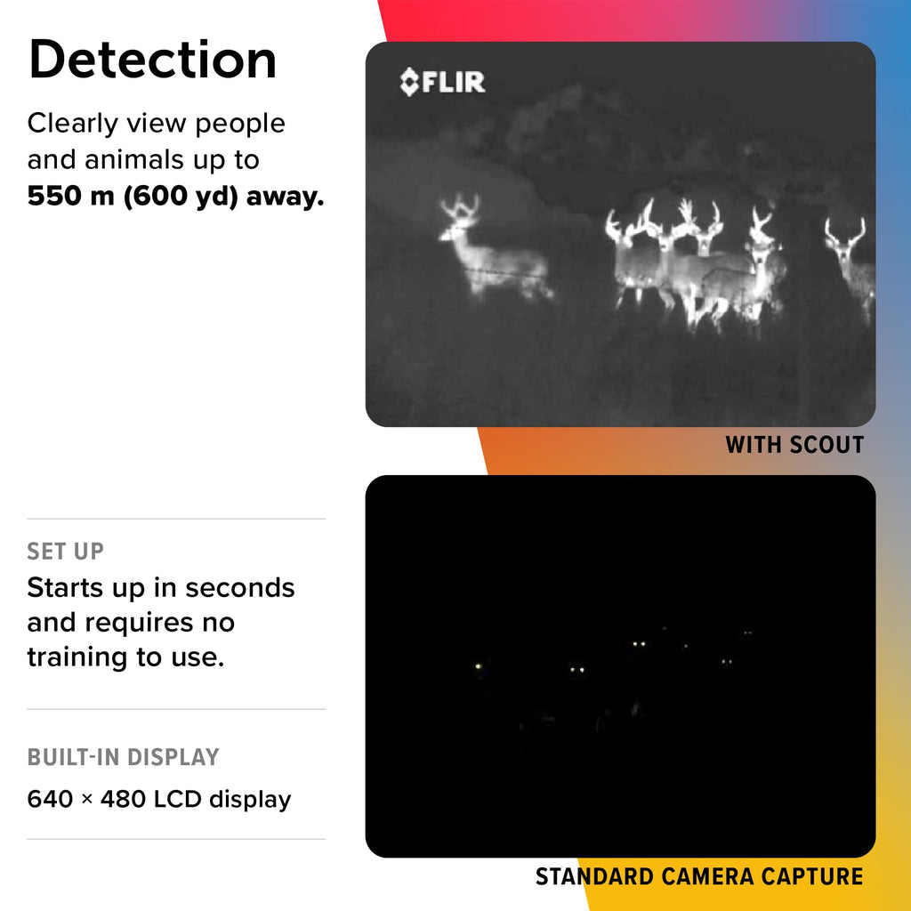 FLIR Scout TKx - Compact Infrared/Thermal Imaging Monocular for Wildlife Viewing, Hunting & Outdoor