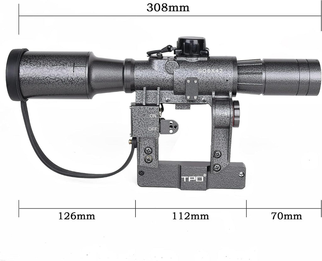SD Rifle Scope with Side Rail Mount (6x42 Scope)