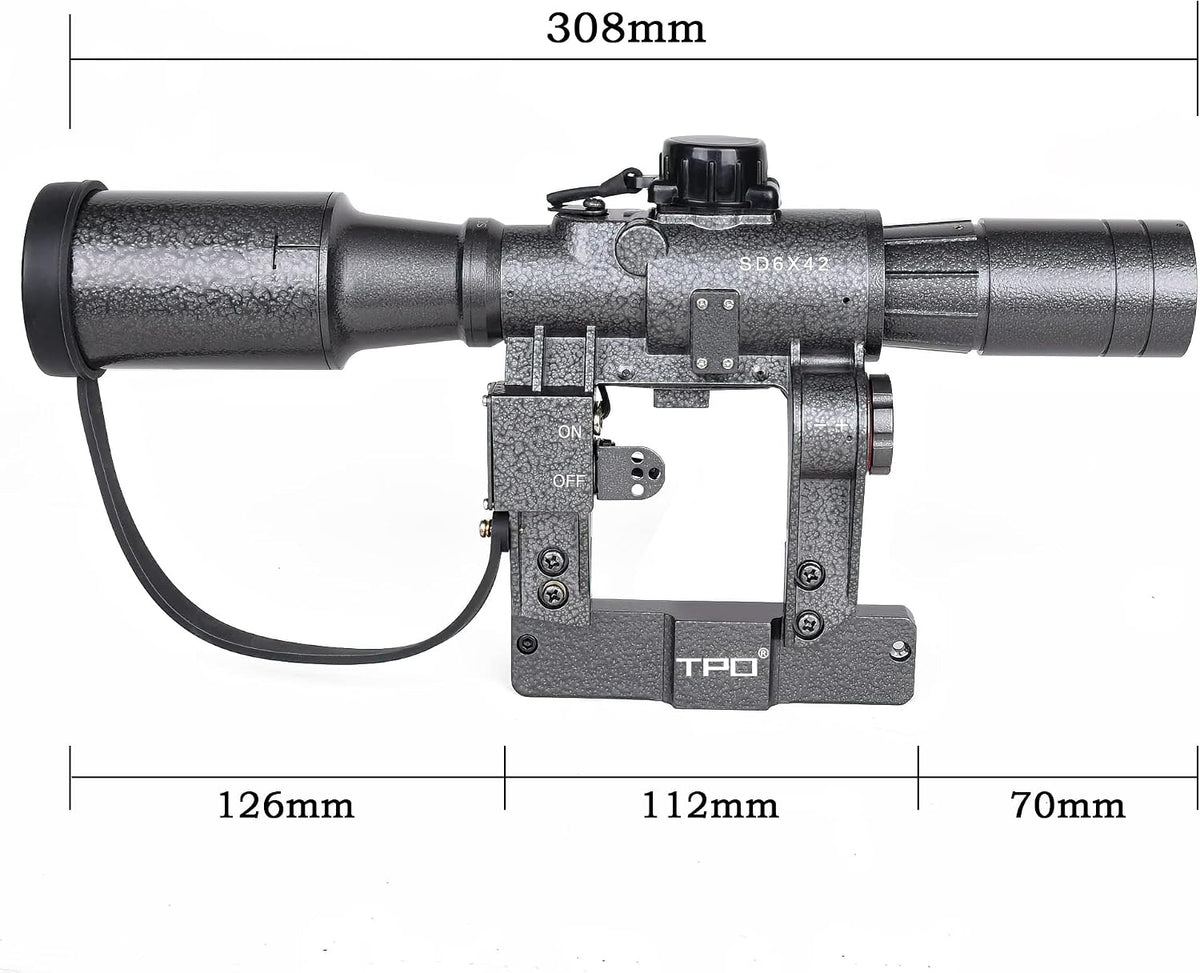 SD Rifle Scope with Side Rail Mount (6x42 Scope)
