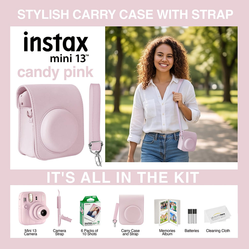Fujifilm Instax Mini 13 Instant Camera 60 Films and Accessories (Dreamy Purple)