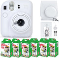 Fujifilm Instax Mini 12 Instant Camera Clay White & 60 Fuji Film Sheets