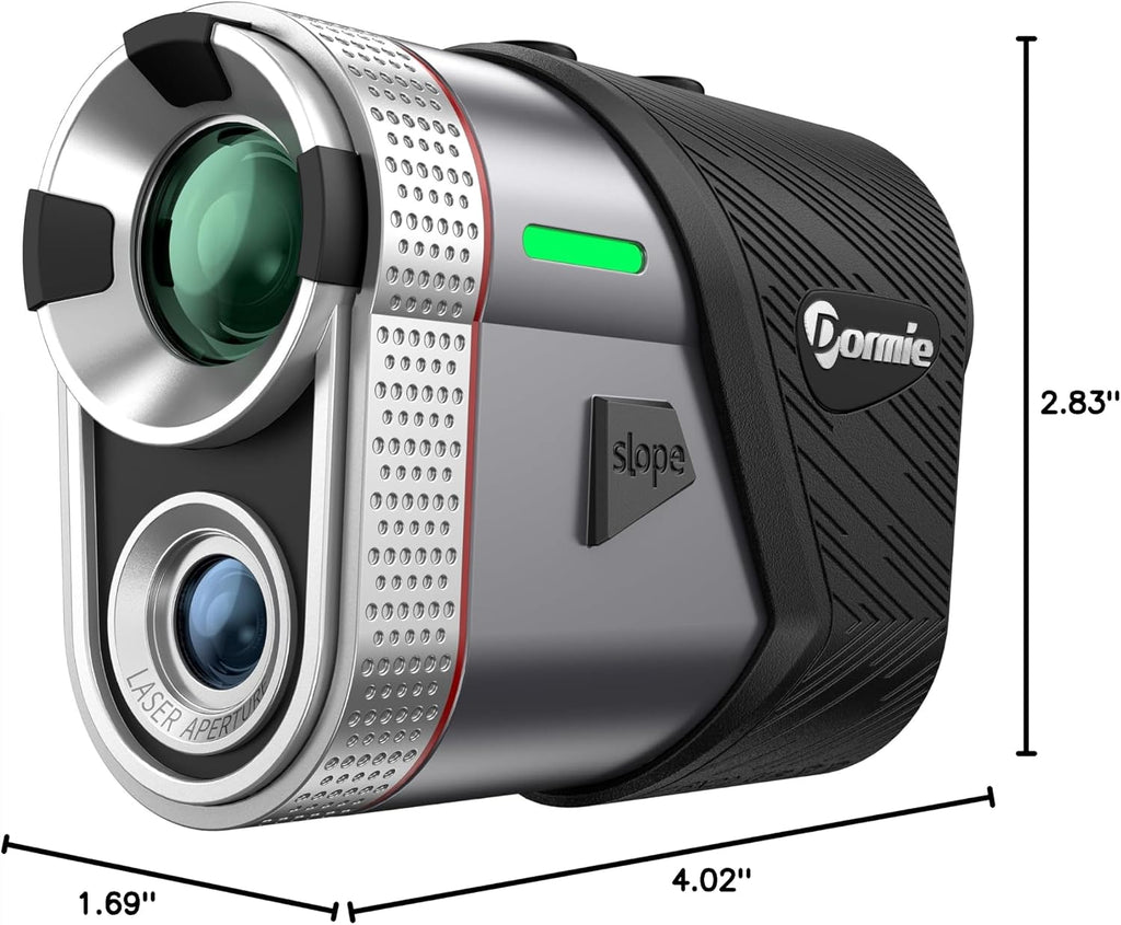 Dormie Golf Rangefinder with Slope,800 Yards Laser Range Finder Golfing,Aluminum Alloy Body,Flag Pole Locking Vibration,Slope Compensation,6X Magnification Rangefinder with Magnet
