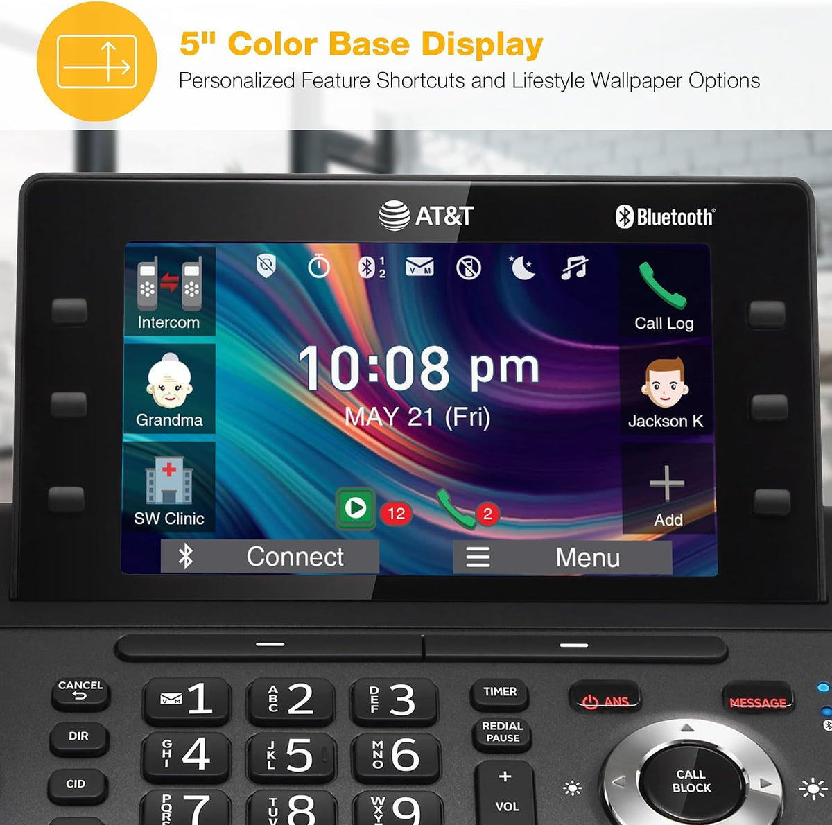 AT&T DLP73390 3-Handset DECT 6.0 Cordless Phone with Answering Machine