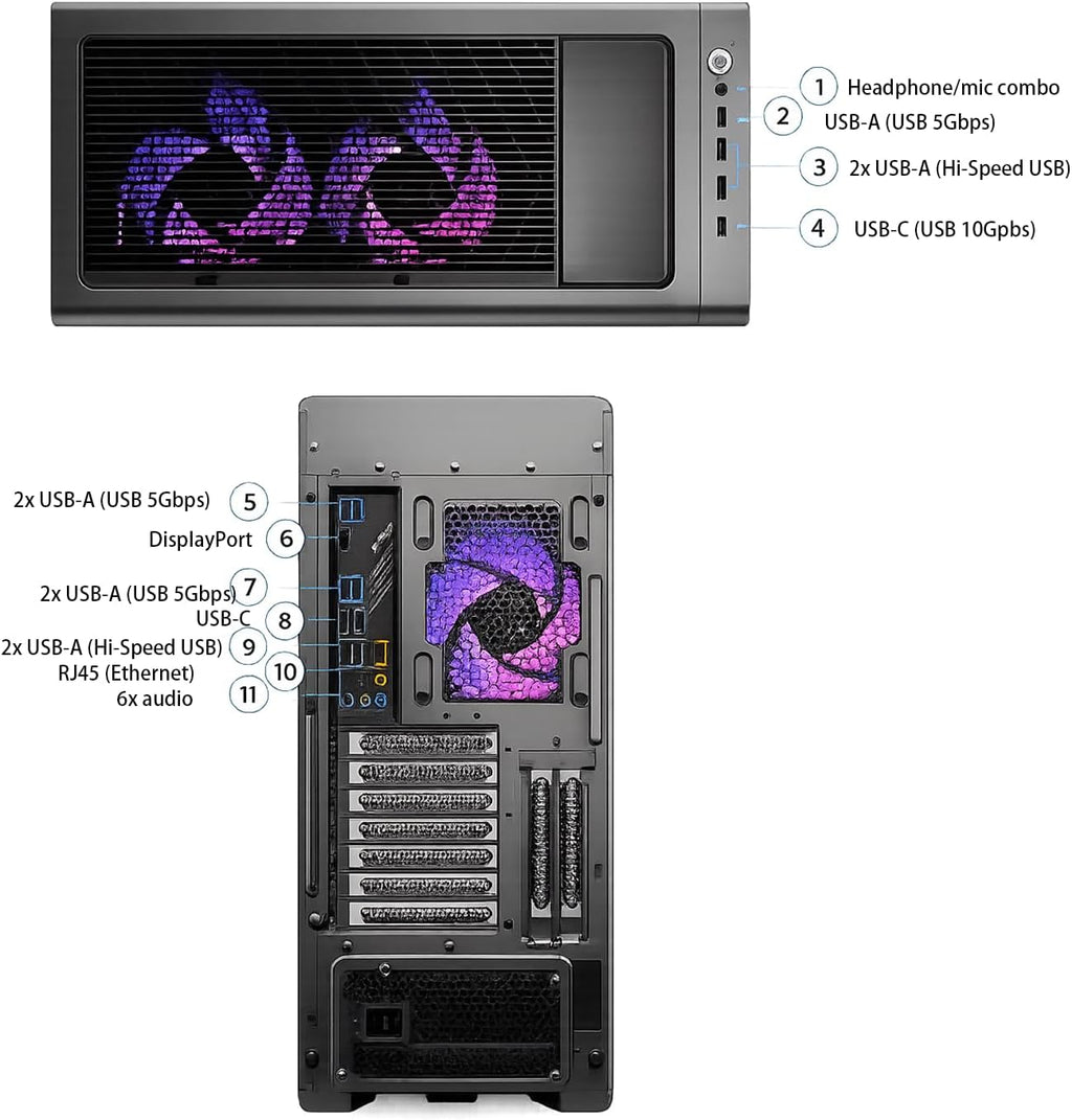 Lenovo Legion Tower 7i Gen 10 Desktop PC, NVIDIA GeForce RTX 5080 16GB GDDR7, Intel Ultra 9 285K(Up to 5.7 GHz), 128GB DDR5 5600MT/s, 4TB SSD, Legion Coldfront Cooling, USB KB, Mouse, Windows 11 Pro