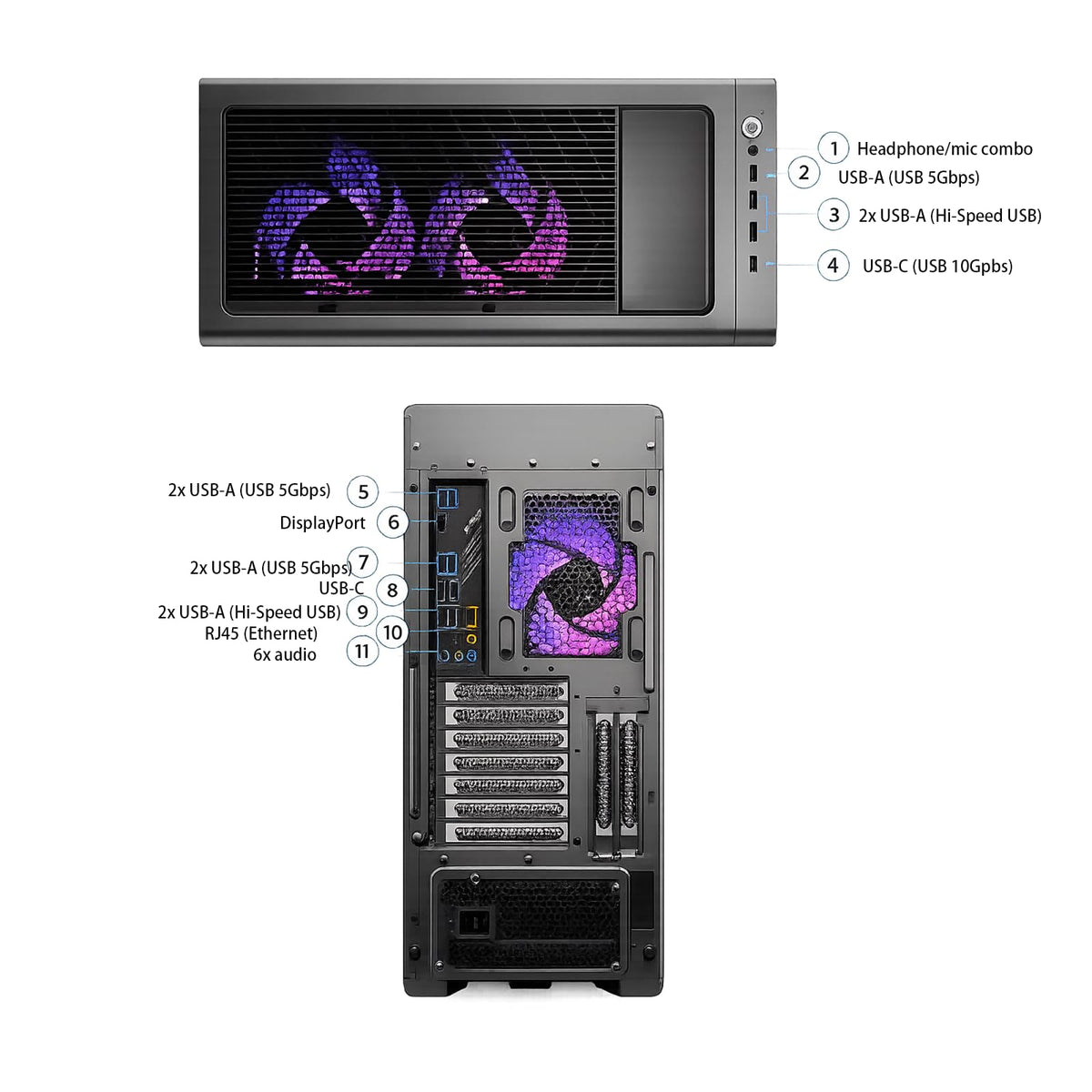 Lenovo Legion Tower 7i Gen 10 Desktop PC, NVIDIA GeForce RTX 5080 16GB GDDR7, Intel Ultra 9 285K(Up to 5.7 GHz), 128GB DDR5 5600MT/s, 4TB SSD, Legion Coldfront Cooling, USB KB, Mouse, Windows 11 Pro