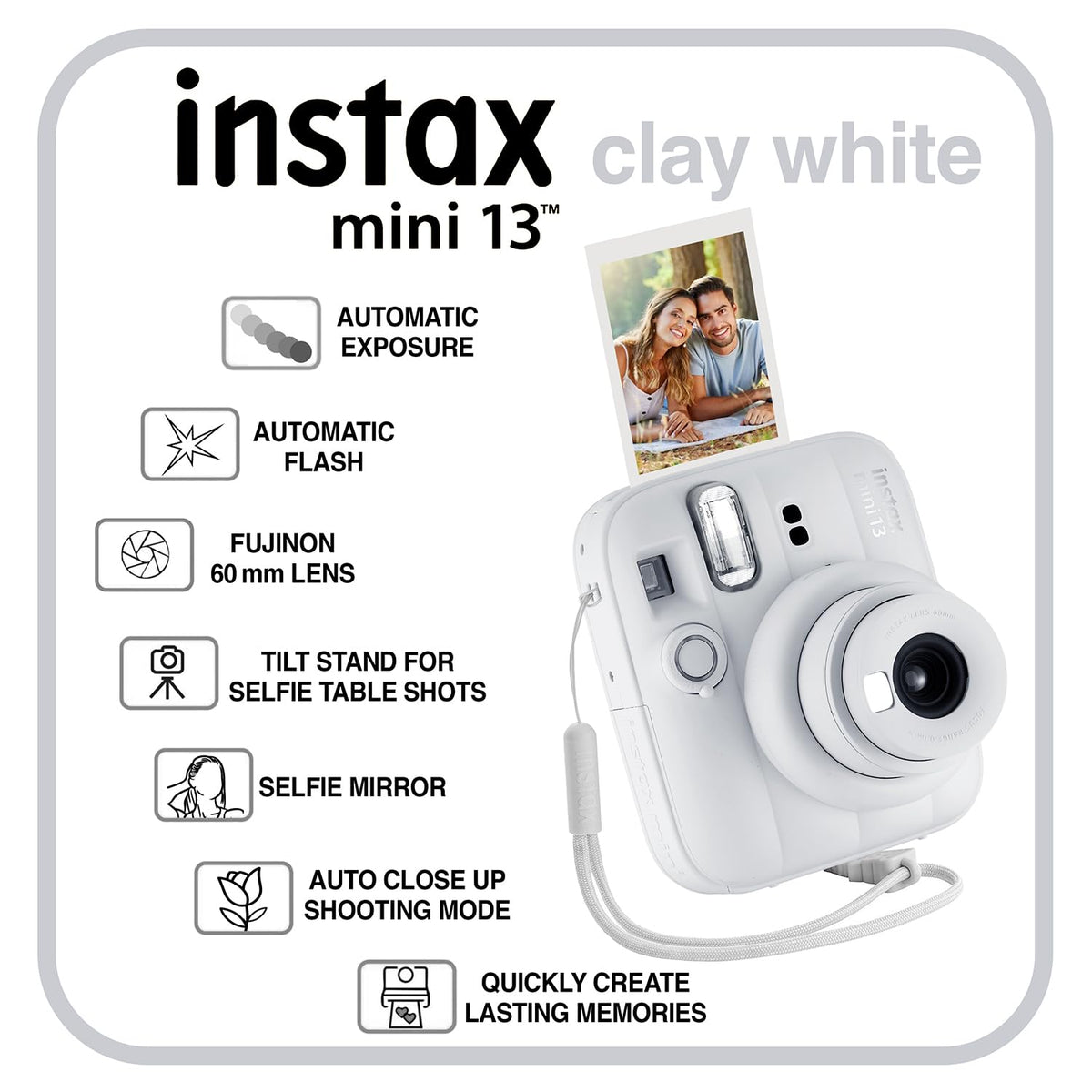 Fujifilm Instax Mini 13 Instant Camera 60 Films and Accessories (Dreamy Purple)