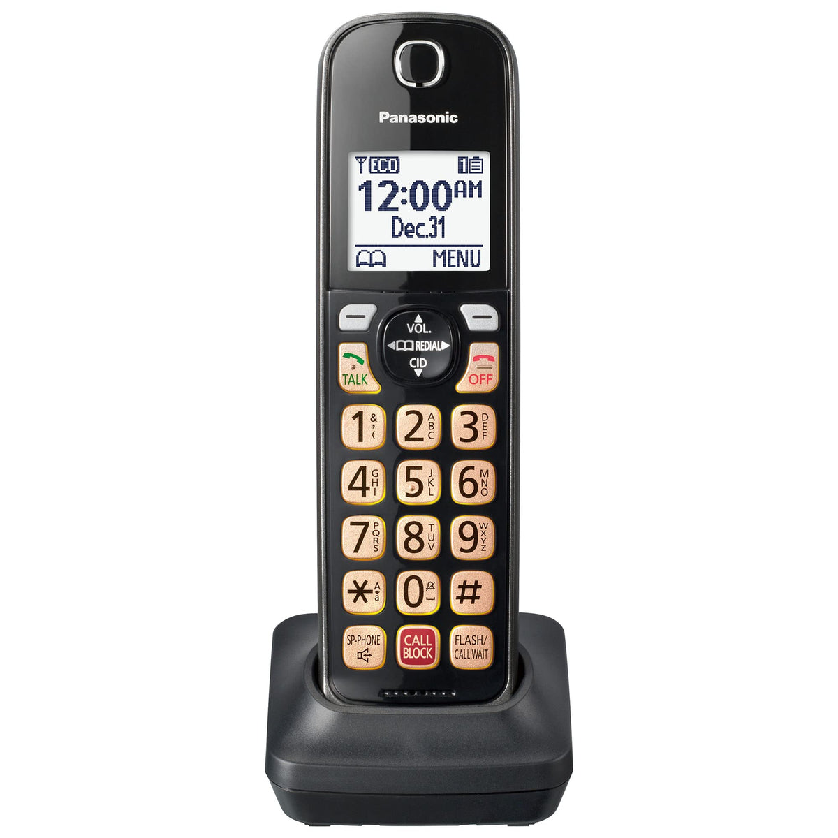 Panasonic Cordless Phone with Answering Machine, Link2Cell Bluetooth Home Phones, Voice Assistant and Advanced Call Blocking, Expandable System with 4 Handsets, Cordless Telephone, KX-TGD864W (White)