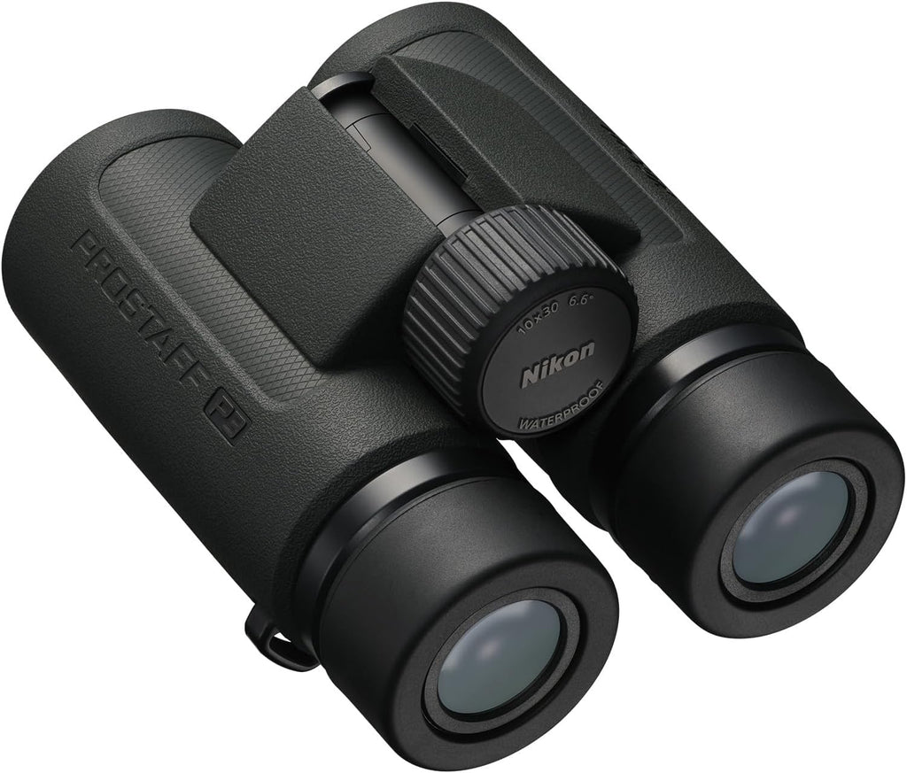 Nikon PROSTAFF P3 10x30 Binocular | Waterproof, fogproof, rubber-armored compact Binocular, wide field of view & long eye relief | Official Nikon USA Model