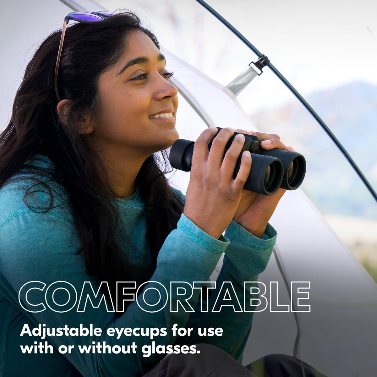 Nikon PROSTAFF P3 10x30 Binocular | Waterproof, fogproof, rubber-armored compact Binocular, wide field of view & long eye relief | Official Nikon USA Model