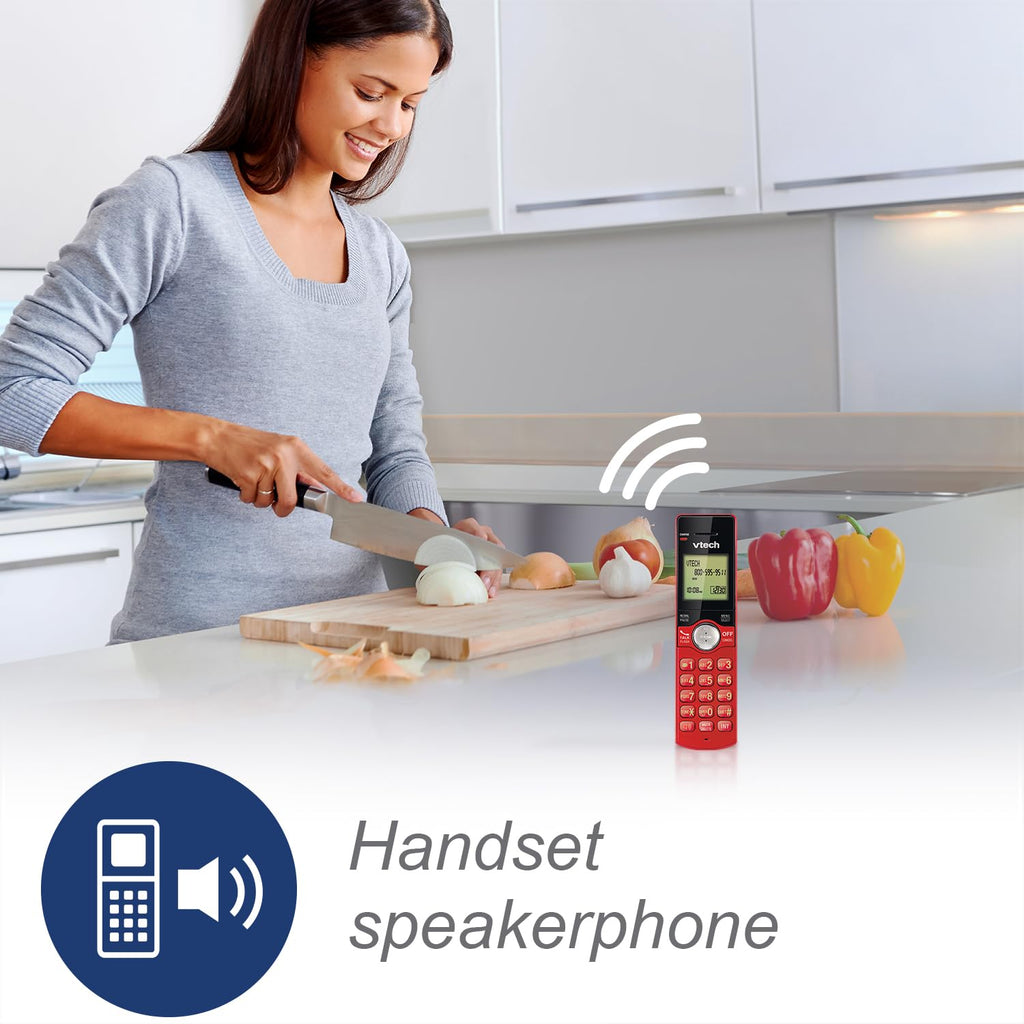 VTech CS6529-4B 4-Handset Cordless Phone with Answering Machine, Caller ID/Call Waiting, DECT 6.0 System, Wall Mountable