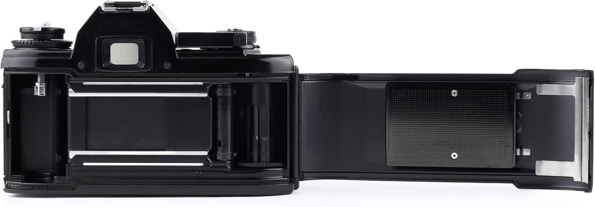 Nikon Em 35mm SLR Film Camera Black Body with Nikon F Mount 50MM F1.8 AI Manual Focus Lens. (Renewed)