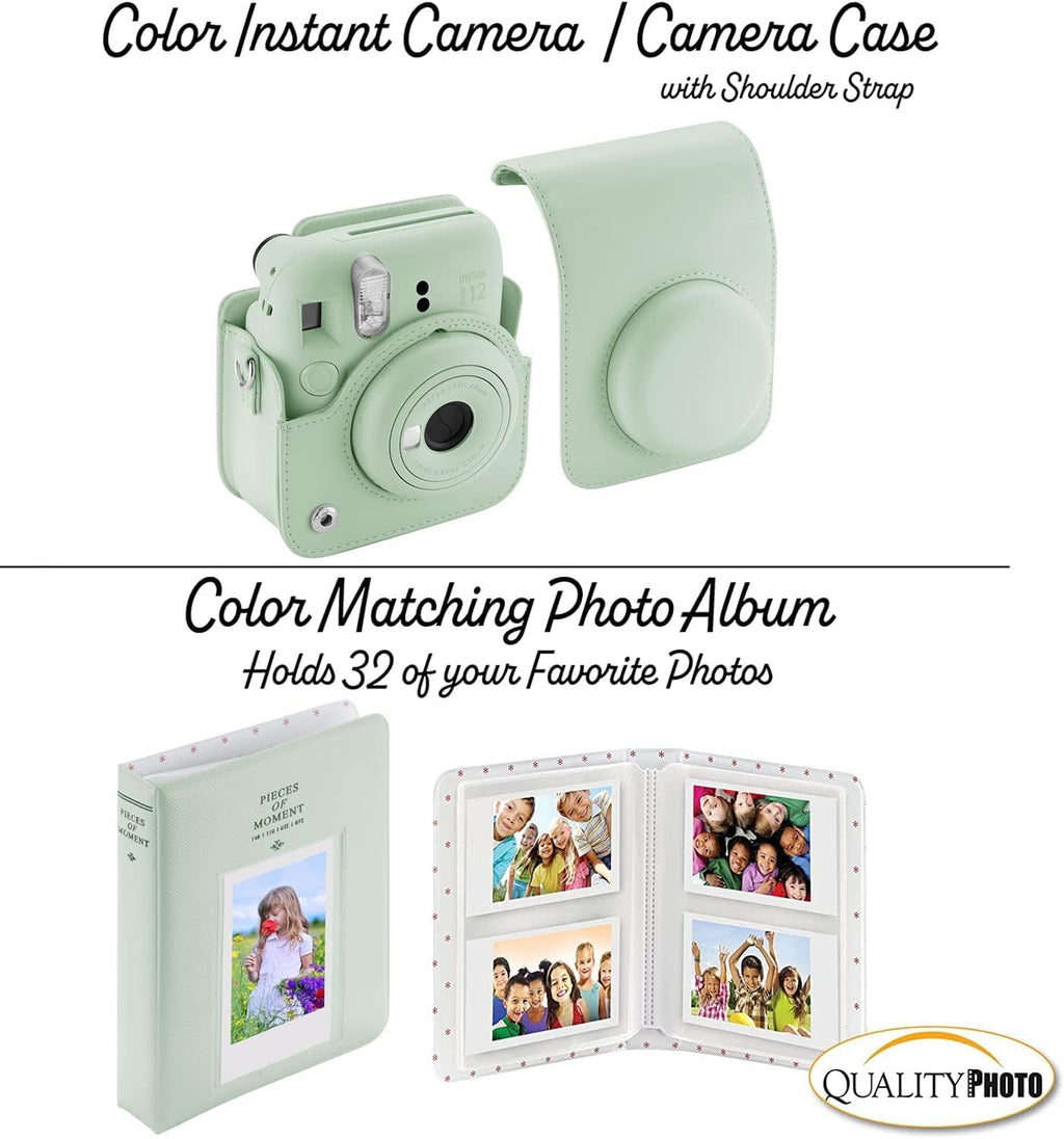 Fujifilm Instax Mini 12 Instant Camera + 60 Photo Prints + Accessories, Lilac Purple