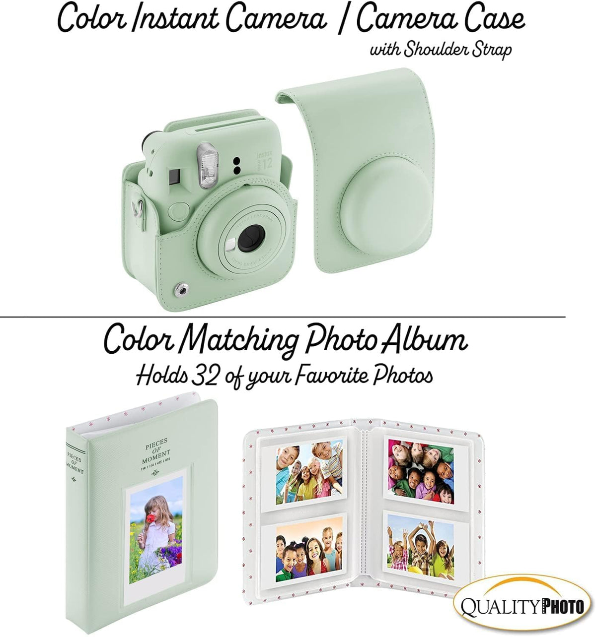 Fujifilm Instax Mini 12 Instant Camera + 60 Photo Prints + Accessories, Lilac Purple