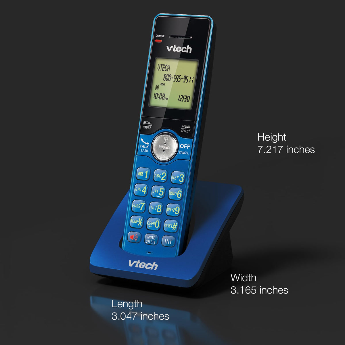 VTech CS6529-4B 4-Handset Cordless Phone with Answering Machine, Caller ID/Call Waiting, DECT 6.0 System, Wall Mountable