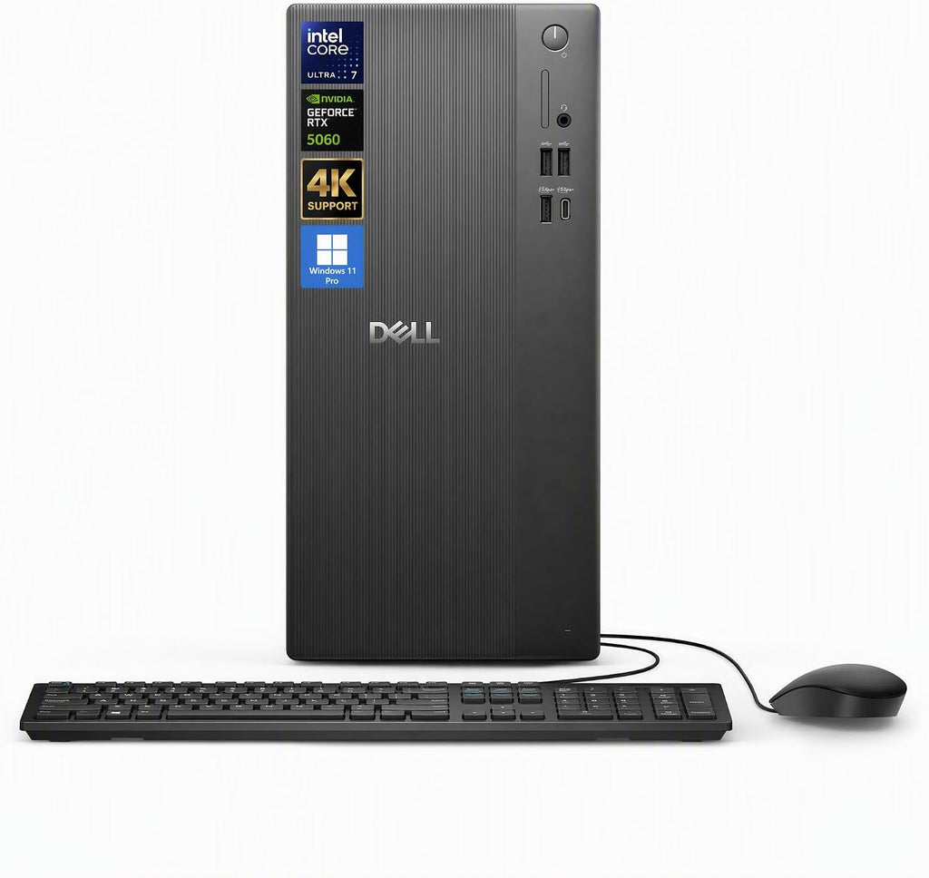 Dell Tower Desktop Computer Intel Ultra 7 265F RTX 5060 32GB 1TB Win 11 Pro