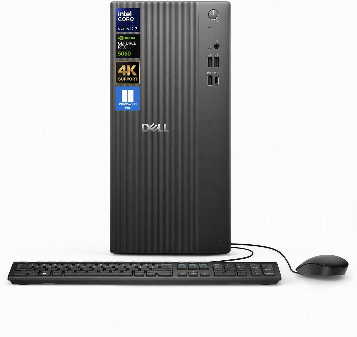 Dell Tower Desktop Computer Intel Ultra 7 265F RTX 5060 32GB 1TB Win 11 Pro