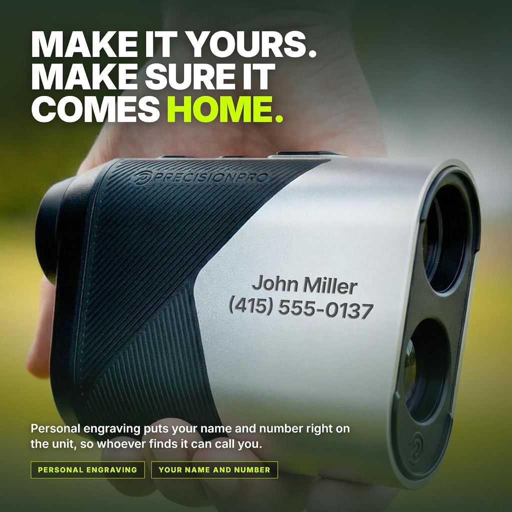 Precision Pro Titan Elite Golf Rangefinder, Bluetooth GPS in Viewfinder