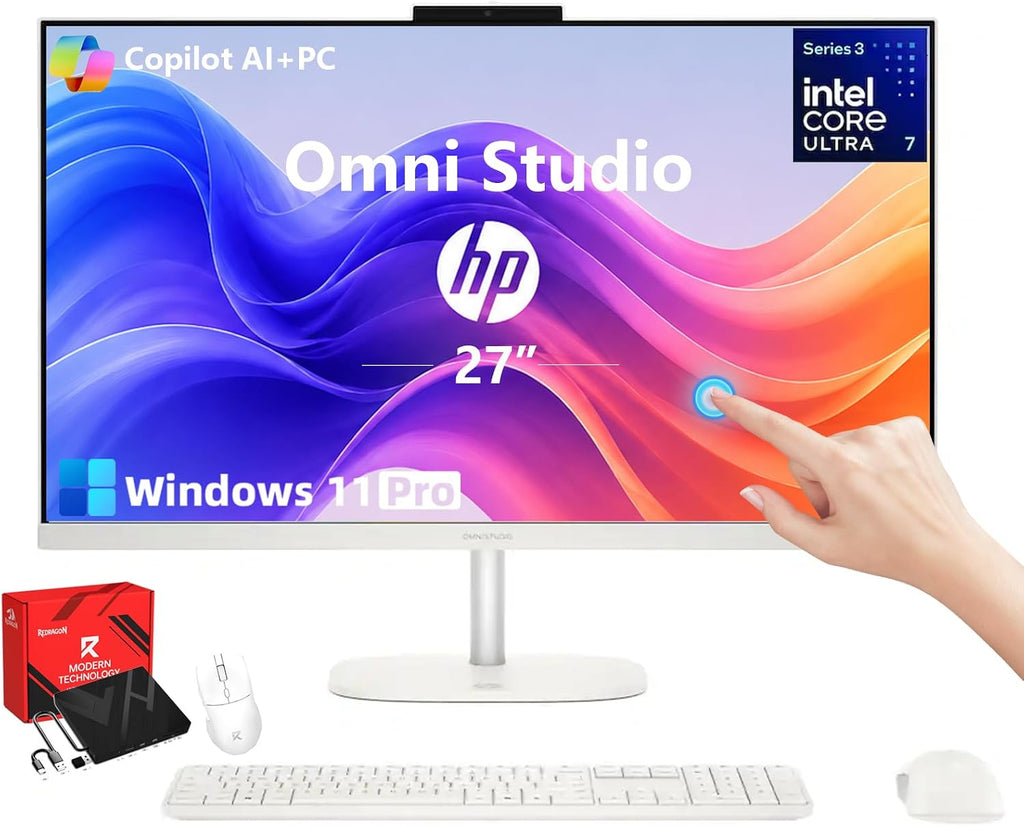 HP OmniStudio 27 Touch All in One, Intel Ultra 7 Core 355 32GB RAM 1TB SSD