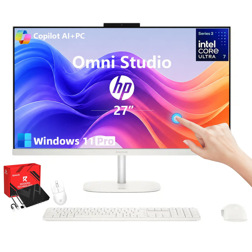 HP OmniStudio 27 Touch All in One, Intel Ultra 7 Core 355 32GB RAM 1TB SSD