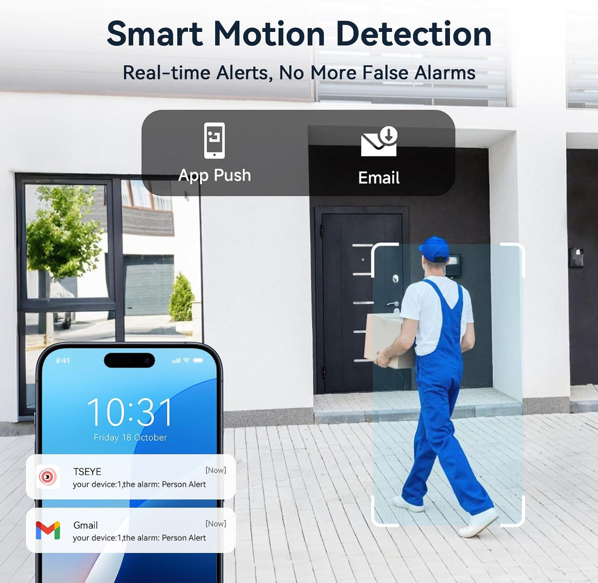 Wired Security Camera System Outdoor, 4X 1080P CCTV Camera, 500G HDD