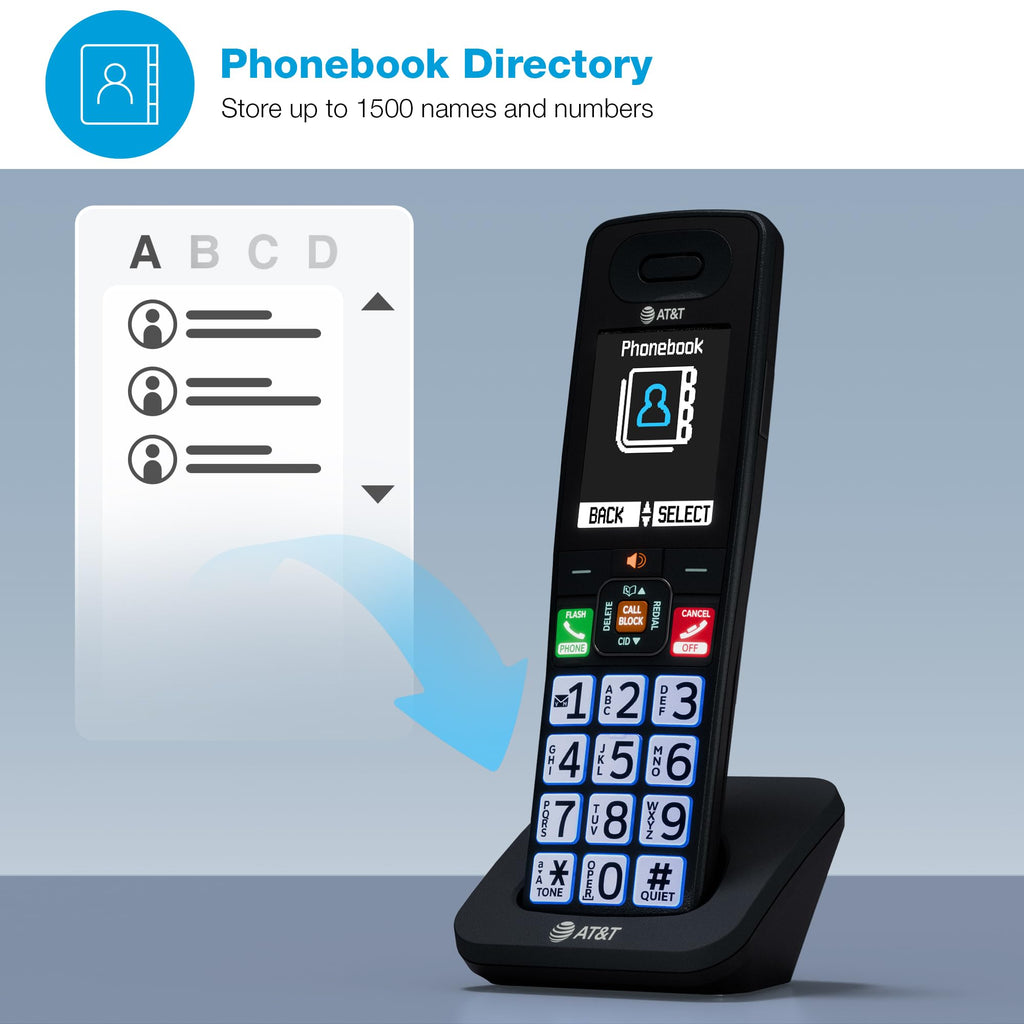 AT&T 3 Handsets Cordless Phone with Answering System â BL108-3