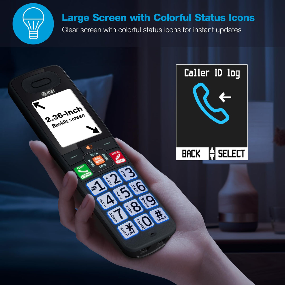 AT&T 3 Handsets Cordless Phone with Answering System â BL108-3