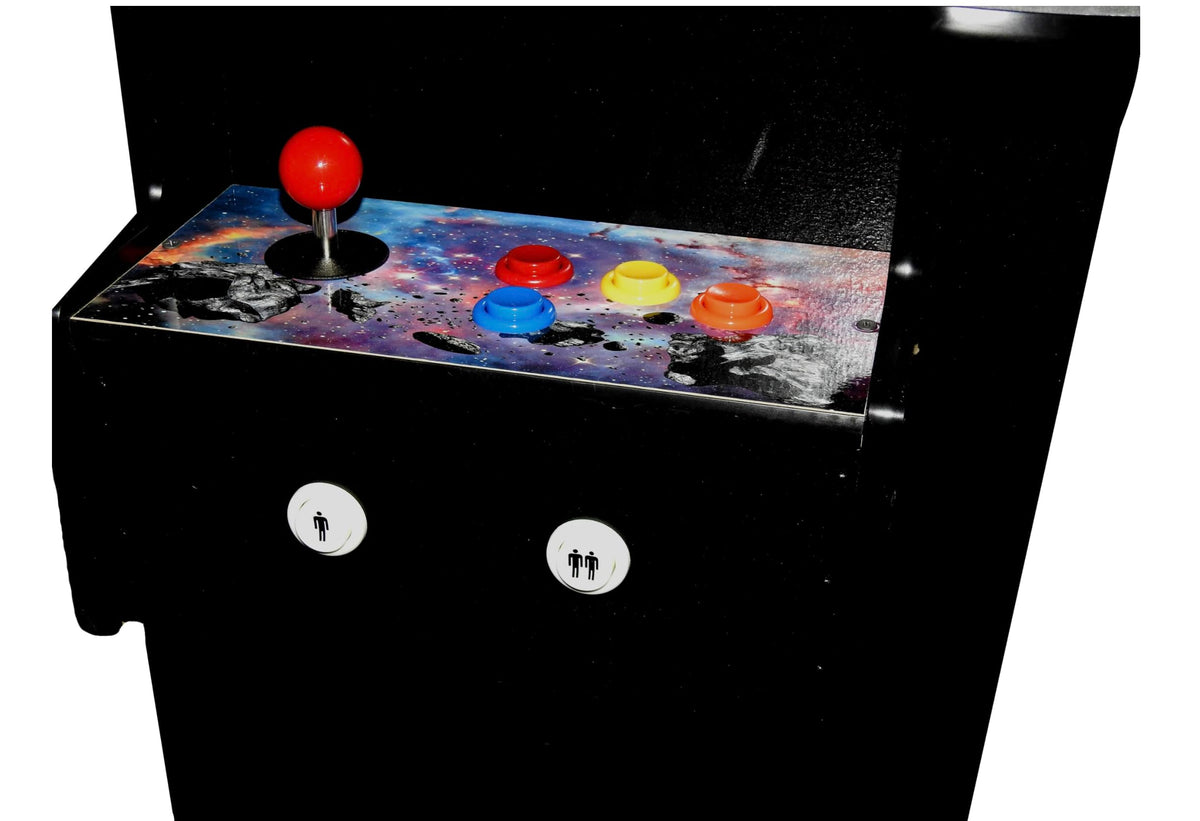 Doc and Pies Arcade Factory 60-Game Full Size Cocktail Arcade Machine â 2 Player Retro Arcade Table with LCD Screen, Joysticks & Buttons â Classic Arcade Cabinet for Home or Game Room
