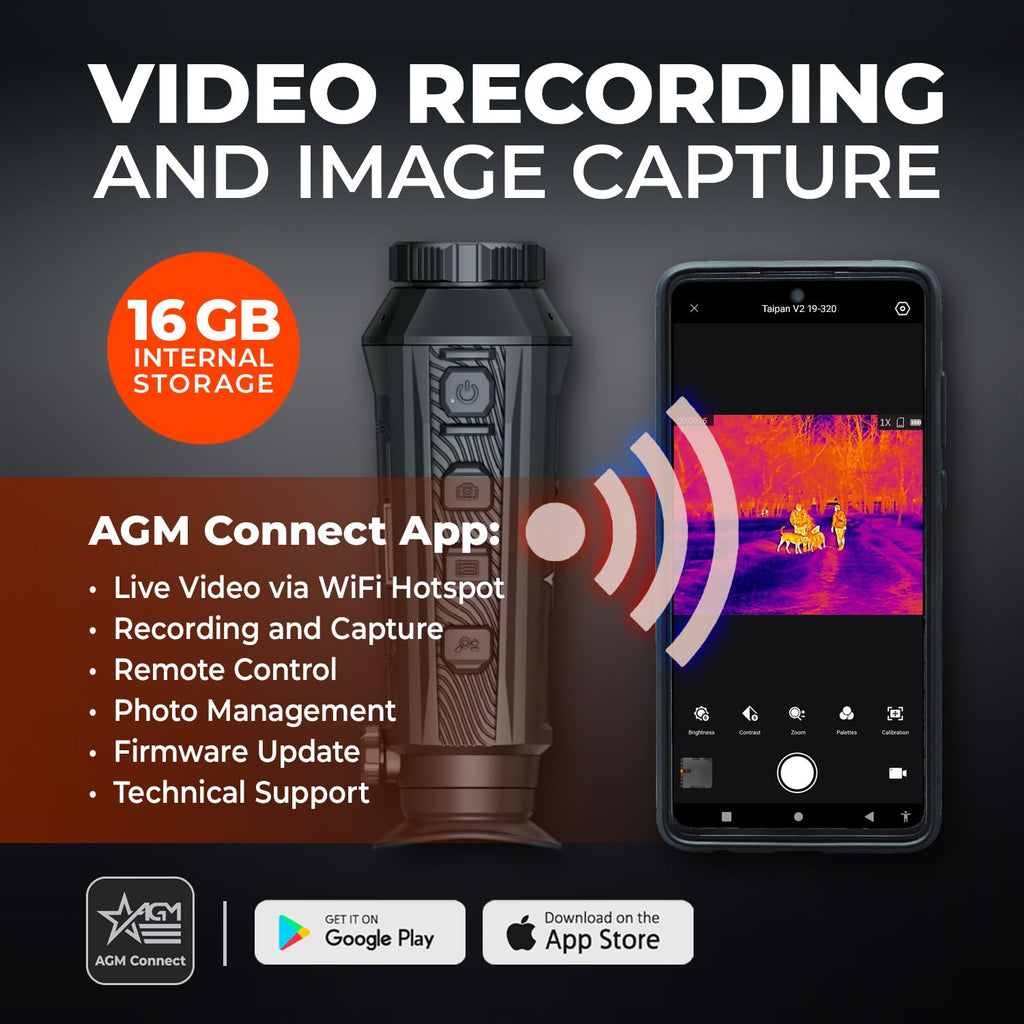 AGM Global Vision Taipan V2 Thermal Imaging Monocular High-Sensitivity