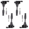 of Compatible ISA Plugs Sportback Ignition l4 Coils Platinum 2.0L with Set NGK 4 Regal Spark and for 2018 UF680 Replacement Buick