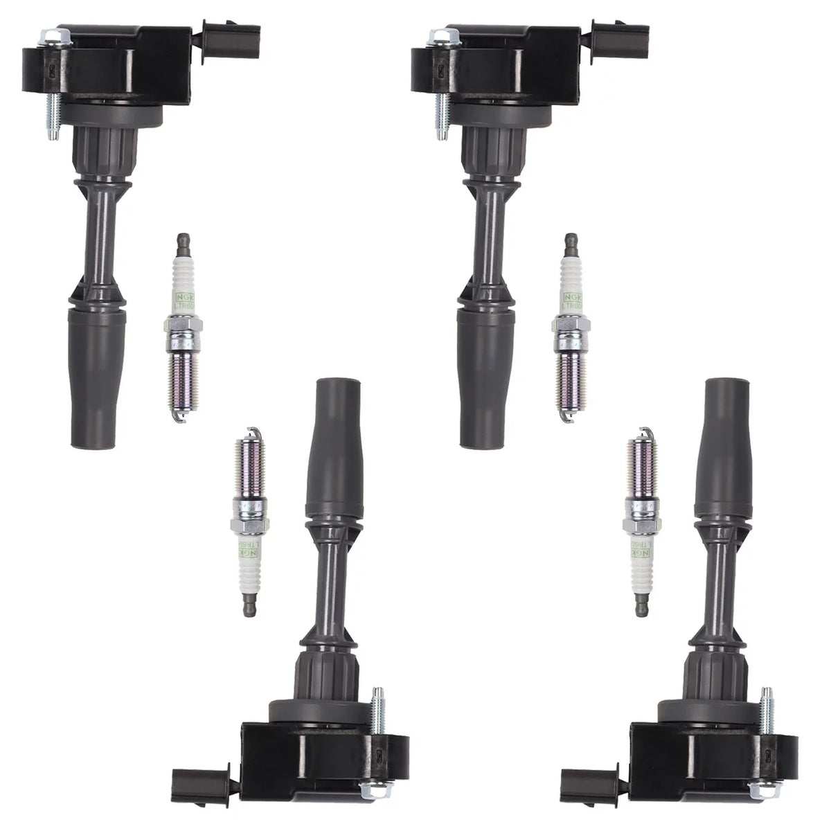 of Compatible ISA Plugs Sportback Ignition l4 Coils Platinum 2.0L with Set NGK 4 Regal Spark and for 2018 UF680 Replacement Buick
