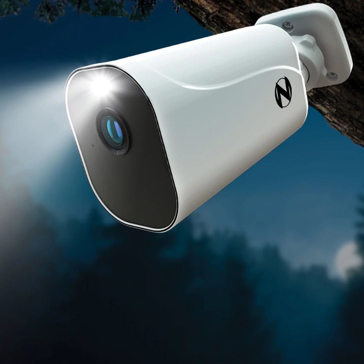 3 Cameras 4K Hard with 1080p Wi-Fi Spotlight HD Night 10 Channel Free Drive (Battery) 1TB Owl and Wire NVR