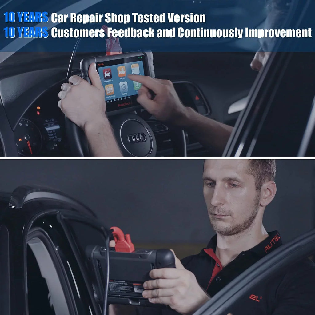 MK80 Diagnosis Scanner Diagnostic All System OBD2 MaxiCheck Diagnostic Scanner & Same System of with MX808 OBD2 Autel Full IMMO/EPB/SAS/BMS/TPMS/DPF, Professional functionalities Tool,