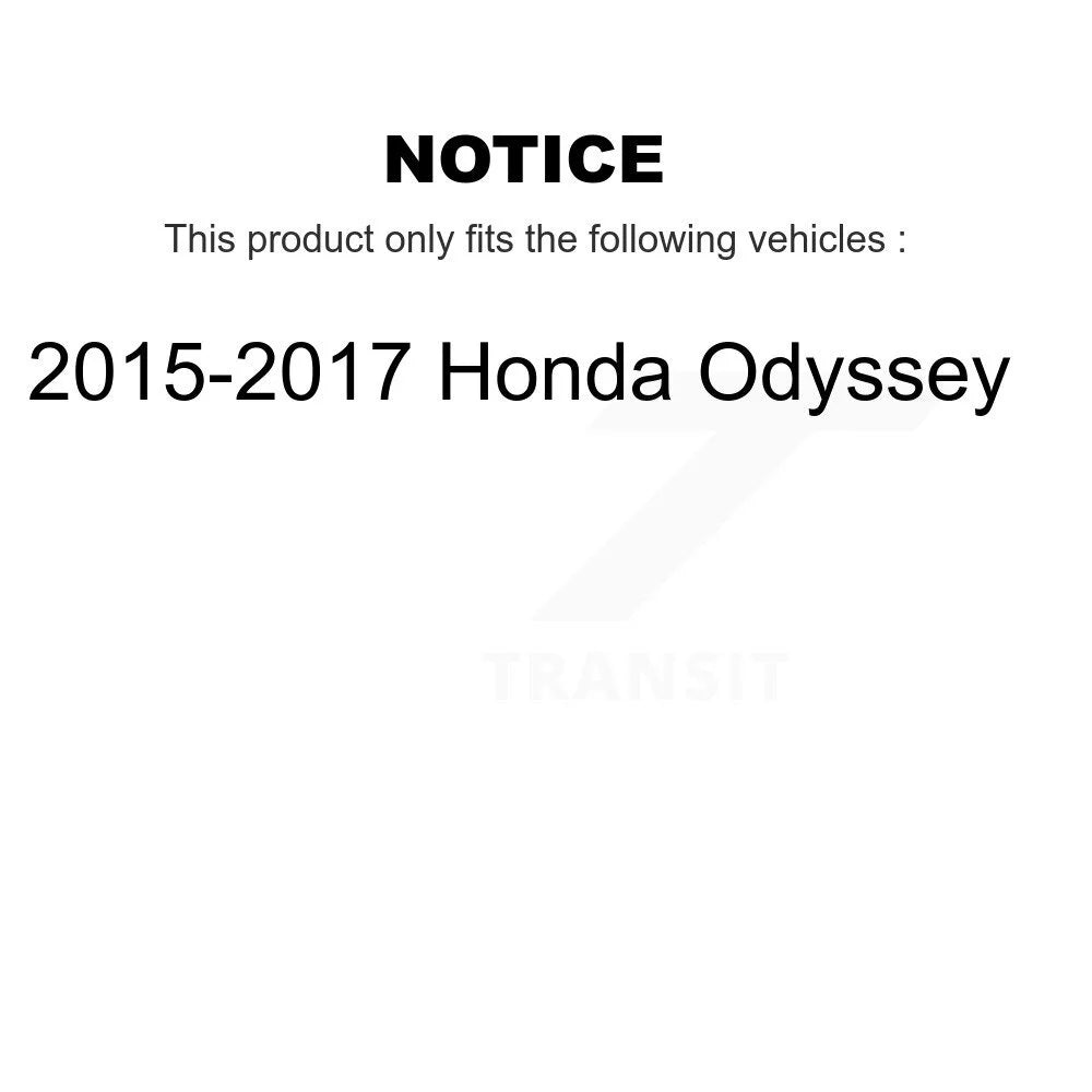 Brake Odyssey Ceramic Auto Slotted Rear Drilled Front Coated 2015-2017 Transit Disc Pads Caliper And Kit For Rotors Honda KCD-100667T (10Pc)