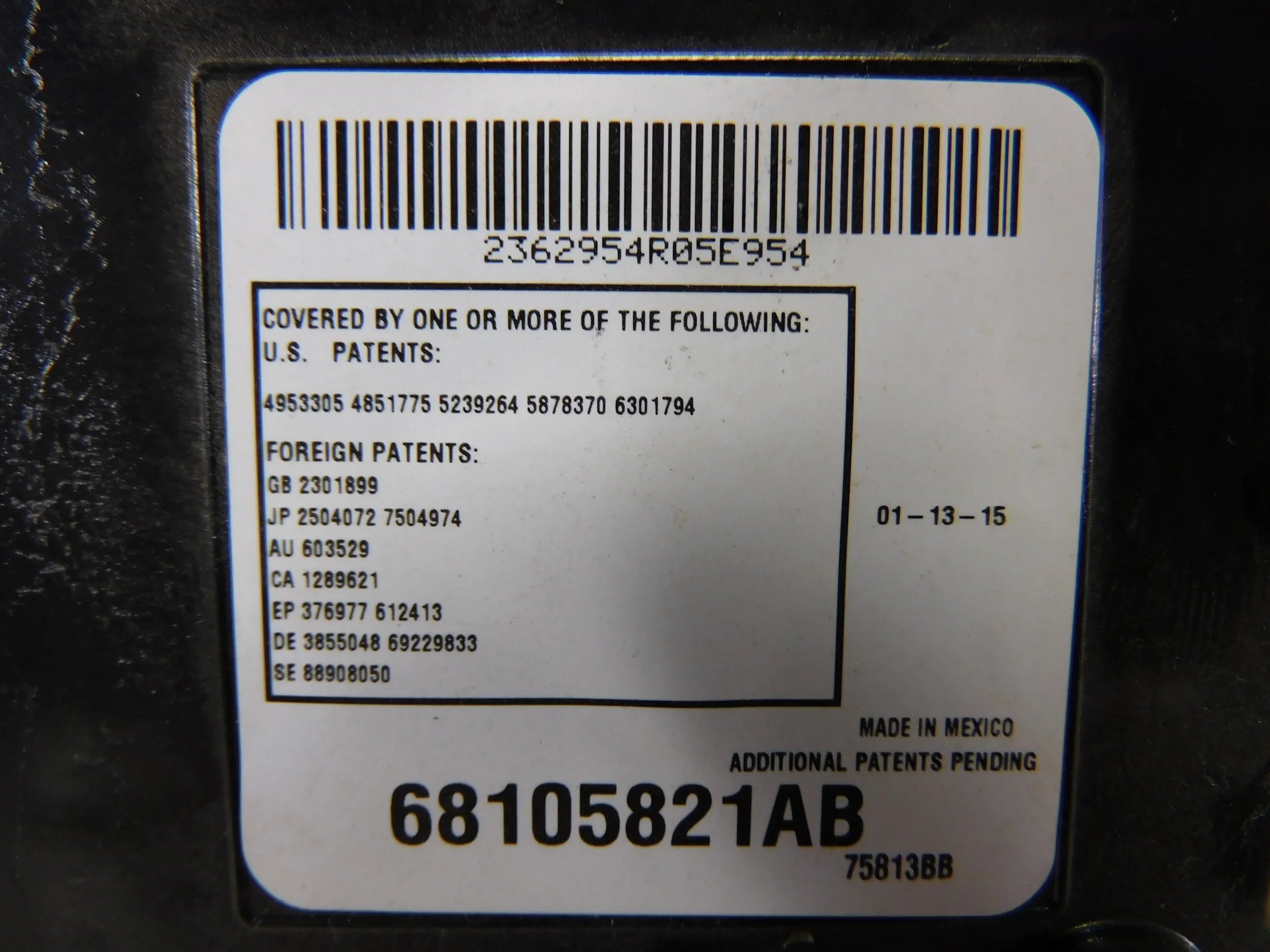 Console 13-15 Overhead (Good) LKQ 1500 Mounted Pre-Owned Roof Dodge Ram OEM
