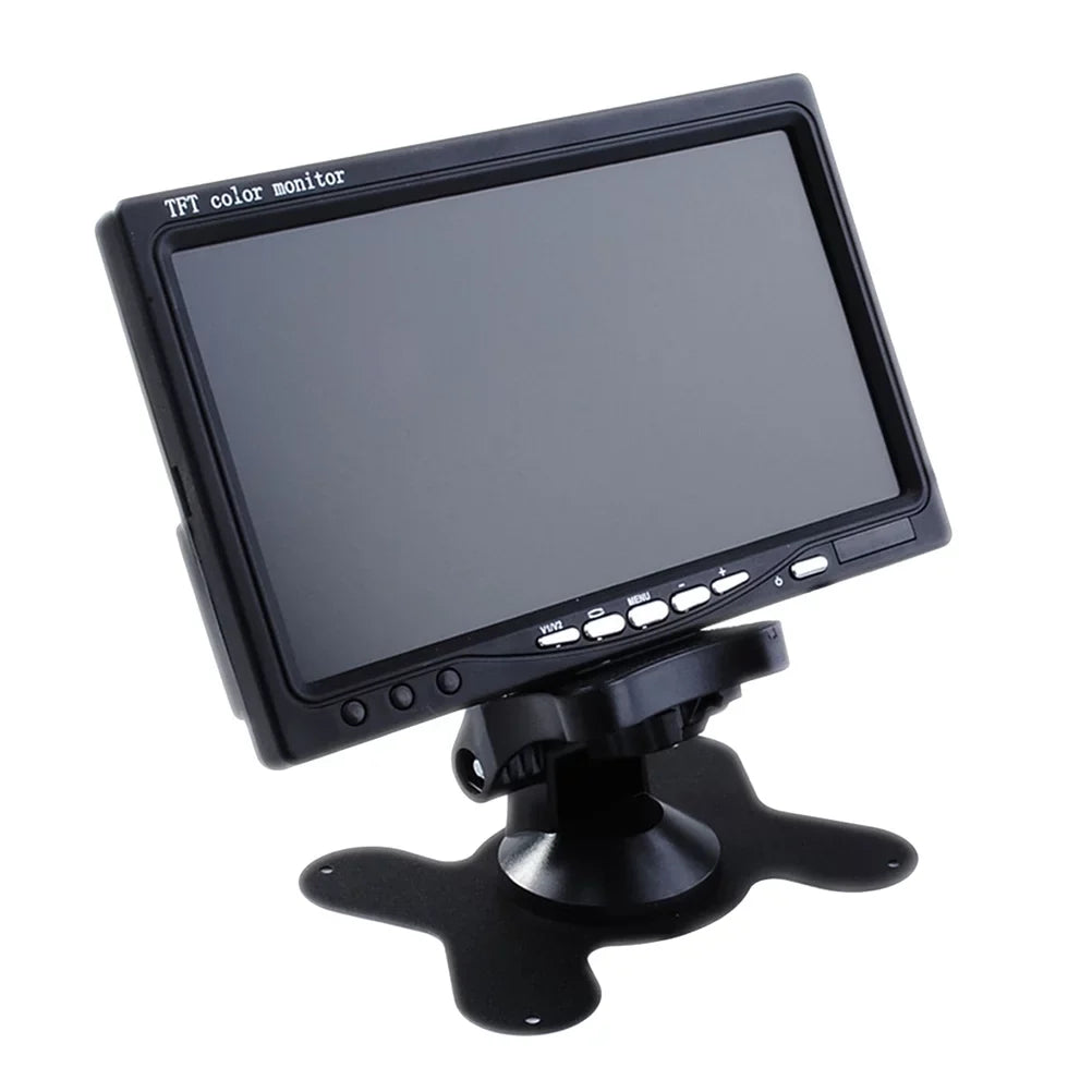 7" Backup Mirror Reverse Dvd Color Camera Camera Tft (Black) Monitor Backlight Lcd Serveillance Car For Car View Rear