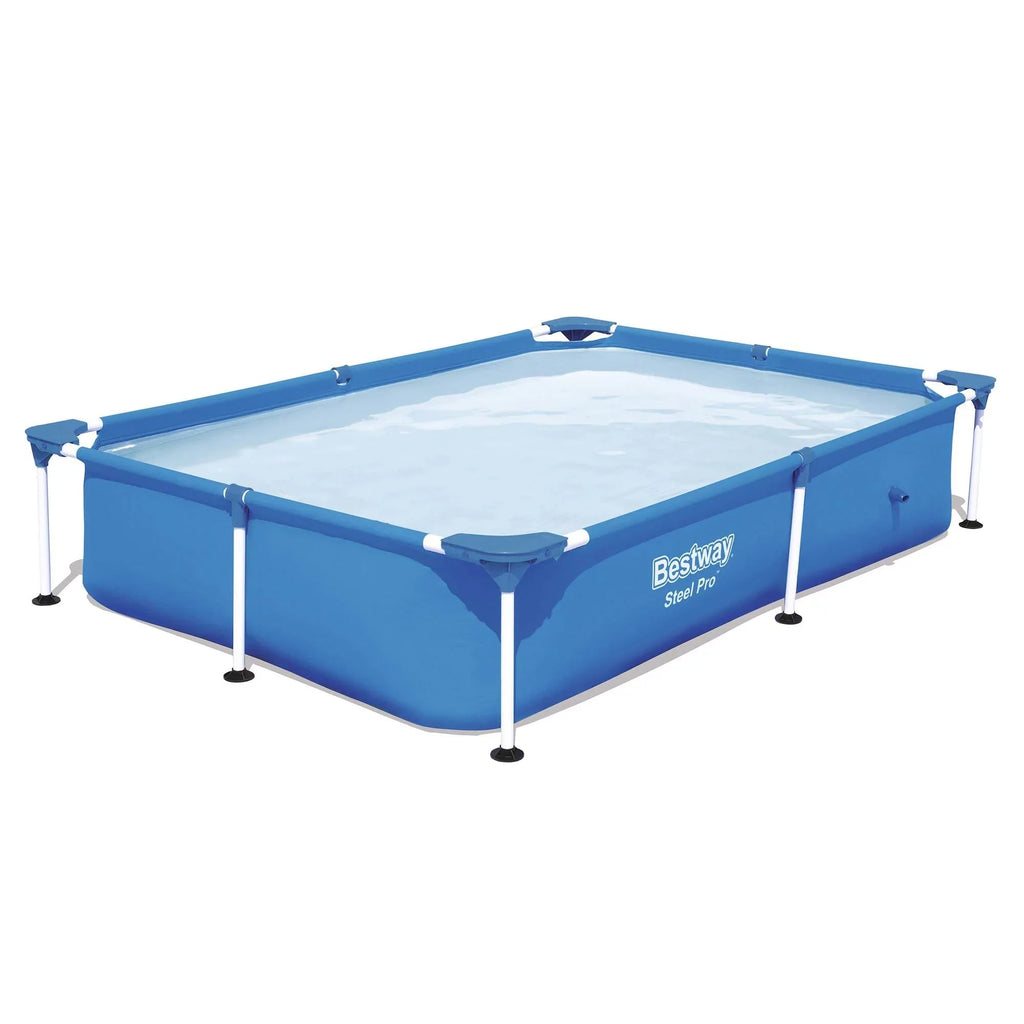 Metal Frame Above x Steel Rectangular Pro Kids Bestway 7.25 ft Ground 4.9 x Swimming 1.4 Pool,