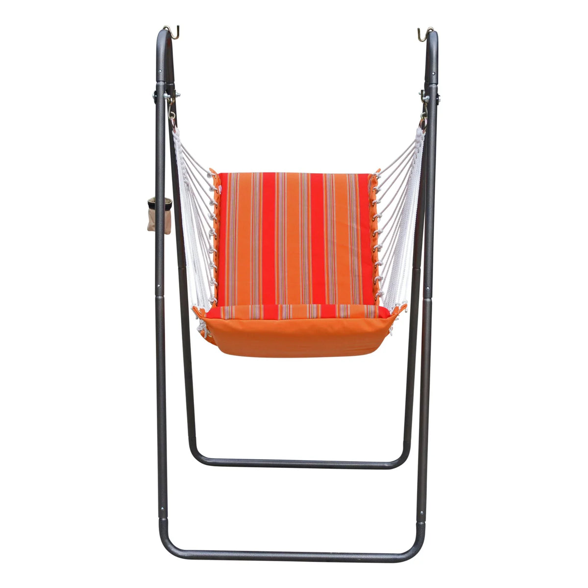 Collection Stand with The Chair Hammock and Acrylic Hamptons Soft 64" Comfort Red Orange