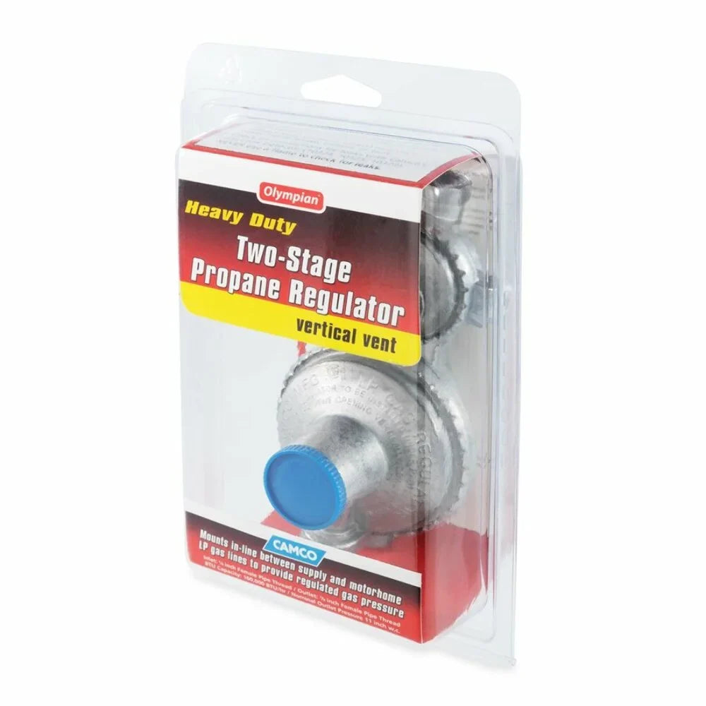 Silver (59313) - Regulator 2-Stage Vertical Propane RV Camco