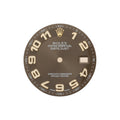 Numerals Datejust Factory 36MM Gold Brown Arabic Chocolate Rolex & Dial Sunburst
