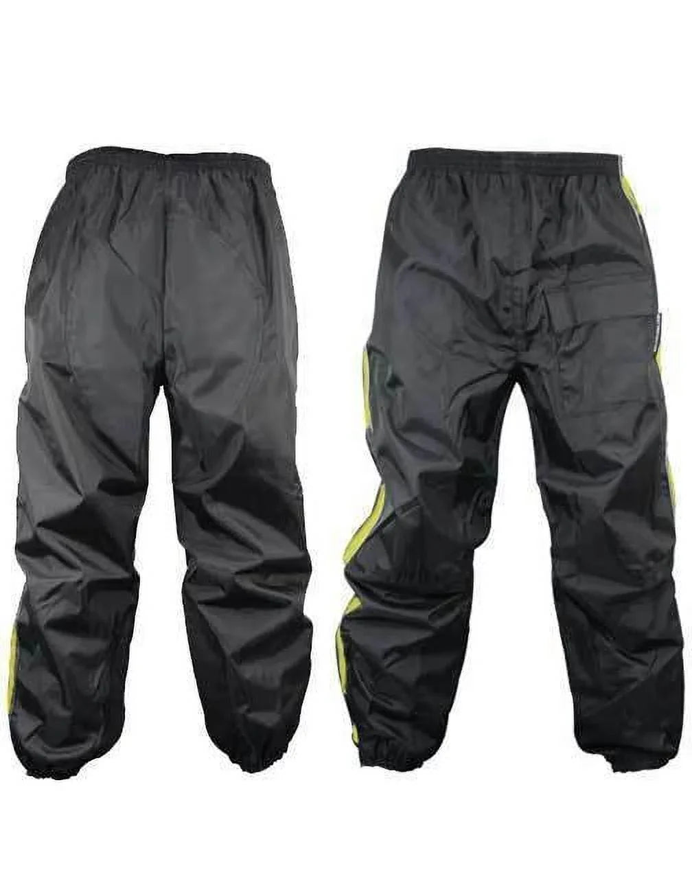 with Yellow Men's Medium Rain Boot RN4782 2-Piece Black and Xelement Motorcycle Suit Strap