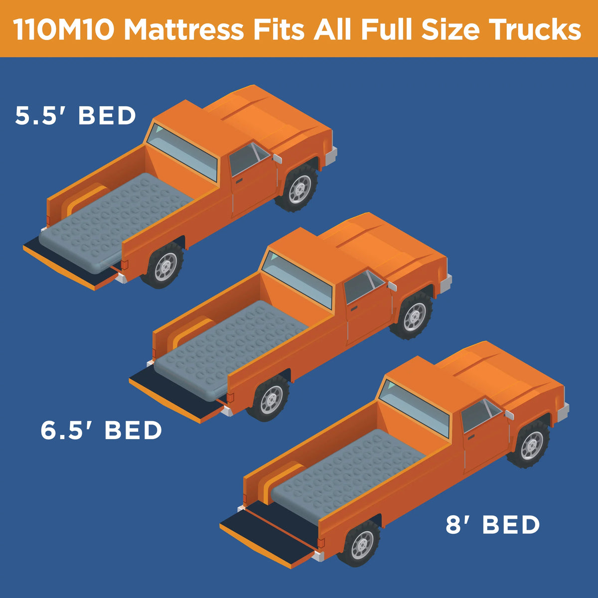 Rightline 8'), atmospheric Mattress F-150 Size Bed Truck 110M10 2018 (5.5' Ford Full to