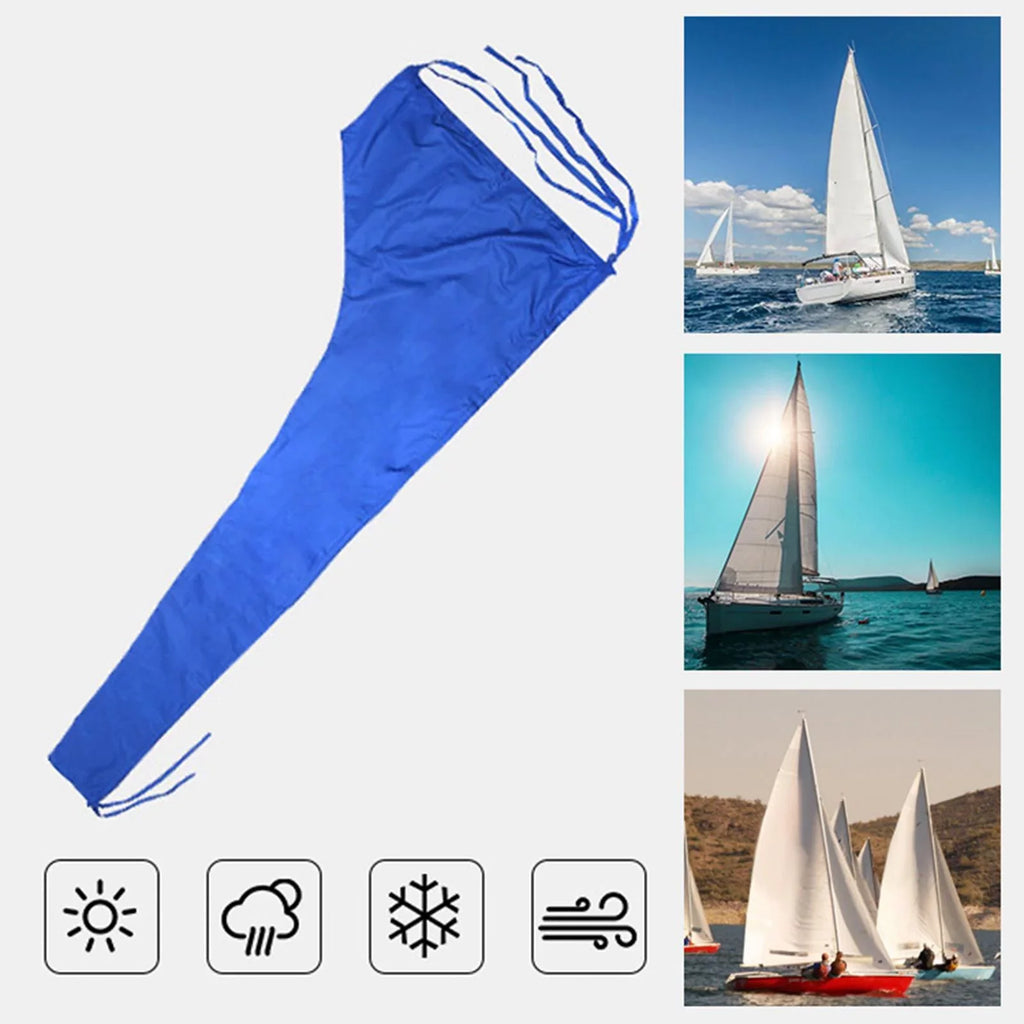 Thickened material Snow Adjustable Dustproof Strap Blue Sail Cover , Cover Oxford 12 Cover, 600D FT FT to 12 Mainsail Cover 11 ,