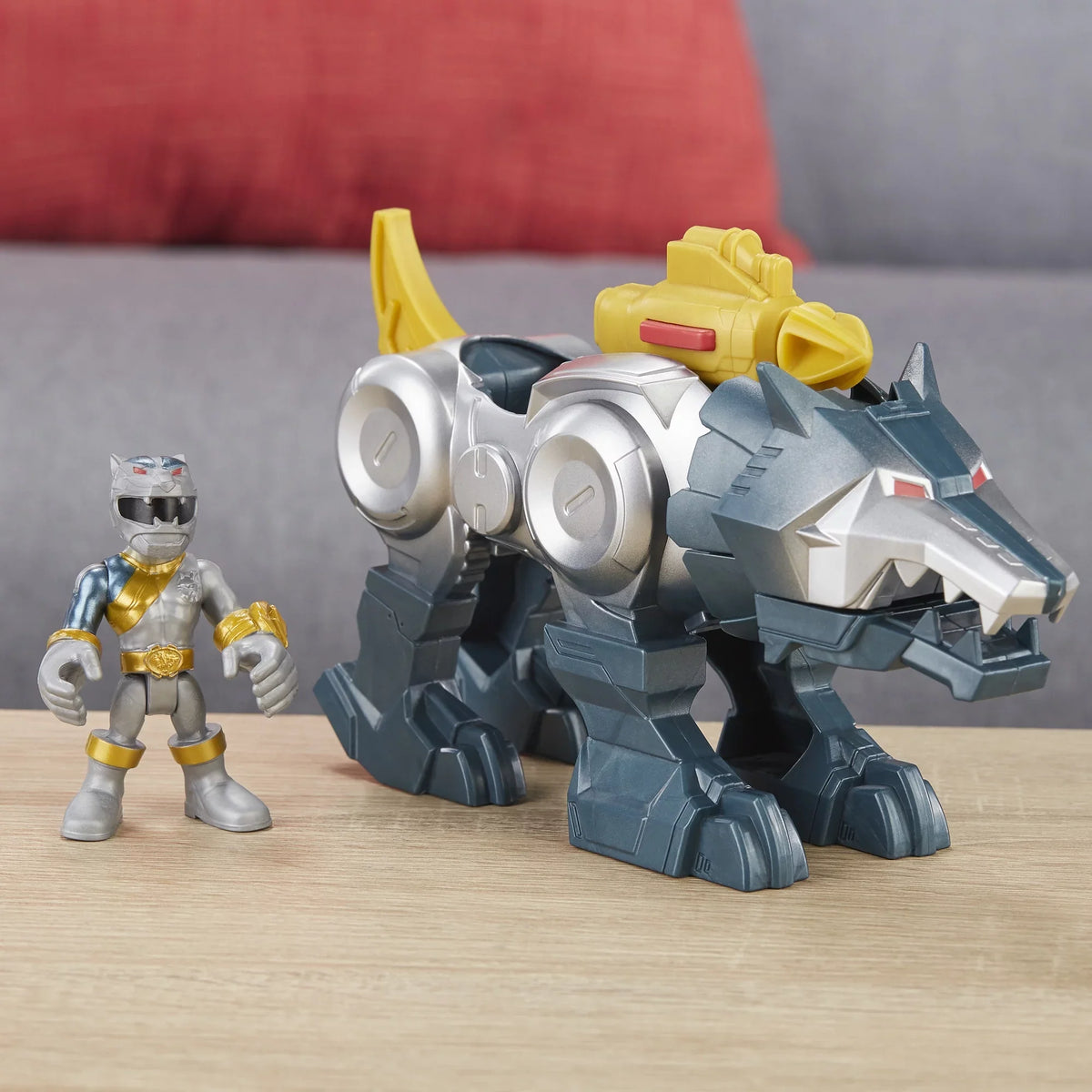 Silver Ranger and Heroes Playskool 2-Pack Figures Power Zord Rangers Wolf