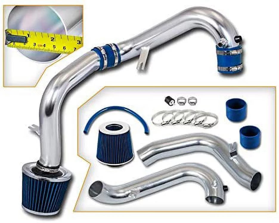 Intake Civic Kit For Combo 01-05 BLUE Cold oxygen Honda Racing Filter Rtunes + Compatible EX/LX/DX