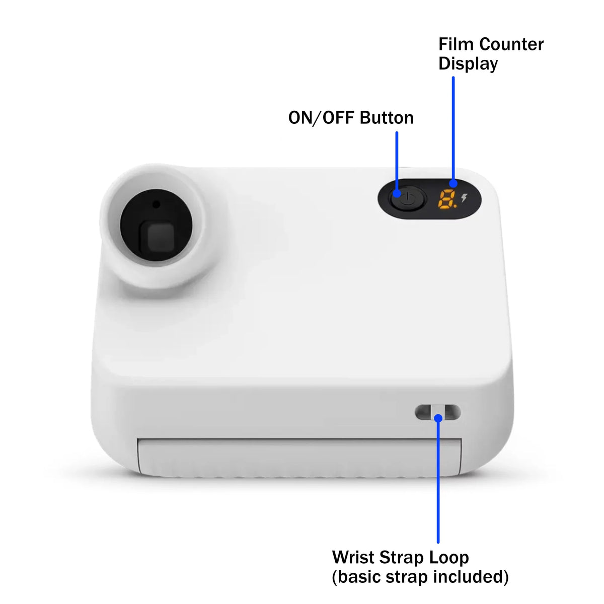 Lens Instant Camera 16 Film Camera Go Polaroid Mini with Instant Starter Go Polaroid Lumintrail Set, White Bundle, Cleaning textile… Instant a with Color