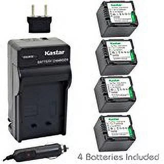 CGA_DU14, Kastar for CGA_DU06, Charger CGA_DU14 and CGA_DU07, VBD210 VW_VBD070 (4_Pack) VBD140 CGA_DU21, Kit w Battery Panasonic
