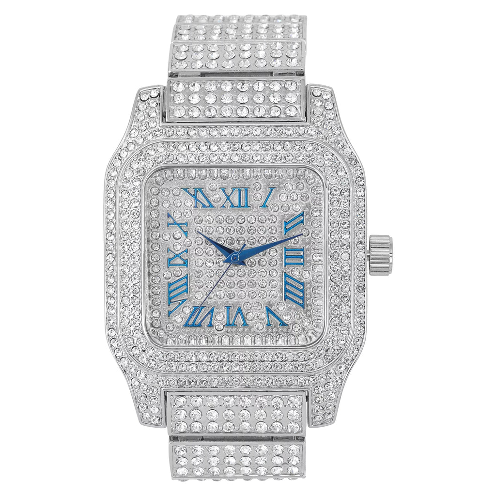image Flashy Cuban) Out (Silver Hop Square You Will Hip Way in 0513Sq Watch a Iced R# product Bling-ed Blue Hypnotize Gold - Biggie